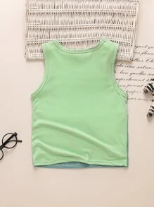 Toddler Boys Pocket Patched Colourblock Tank Top - Multicolor - View 2