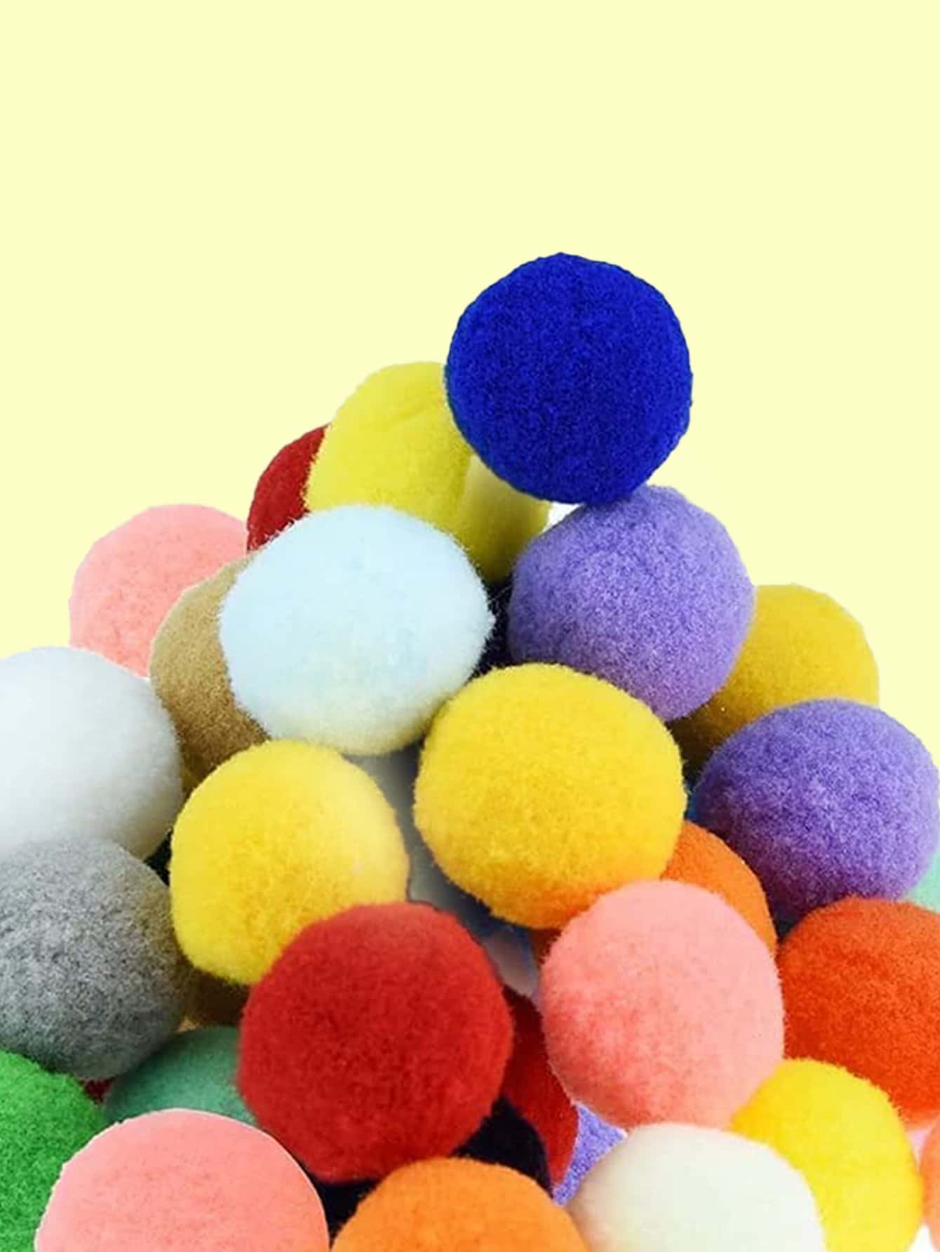 5pcs Pom Pom Design Random Cat Teaser Toy - Multicolor - View 1