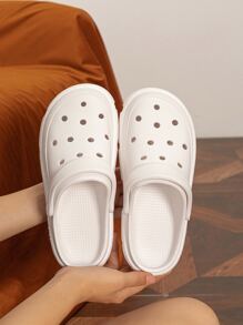 Women Hollow Out Vented Clogs EVA Fashion Clogs - White - View 7
