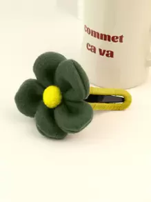 1pc Women Flower Decor Alligator Hair Clip - Multicolor - View 1