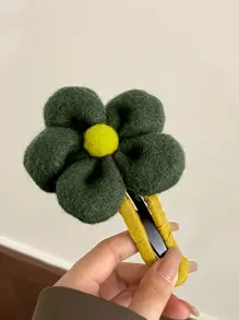 1pc Women Flower Decor Alligator Hair Clip - Multicolor - View 3