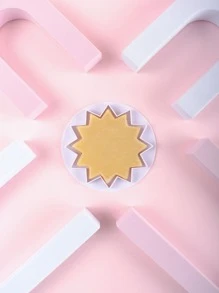 1pc Star Design Cookie Stamp - White - View 1