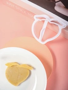 1 pieza Sello de galleta melocotón - Blanco - Ver 1