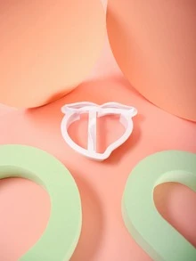 1 pieza Sello de galleta melocotón - Blanco - Ver 2