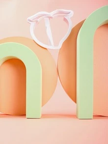 1 pieza Sello de galleta melocotón - Blanco - Ver 4