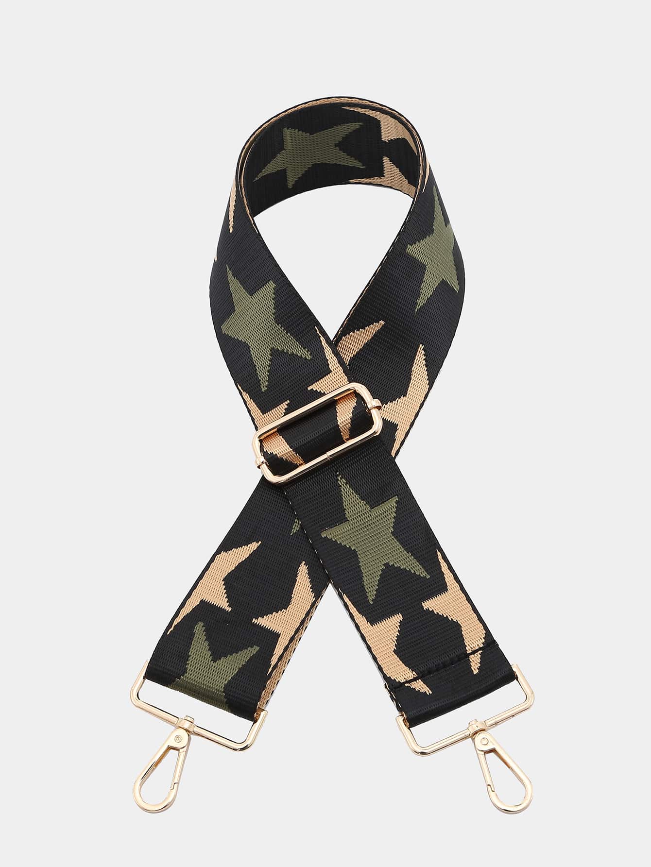 1pc Street Style Star Pattern Bag Replacement Wide Strap Decorative Strap Bag Accessories DIY Accessories Adjustable Replacement Shoulder Strap Stylish - Multicolor - View 1