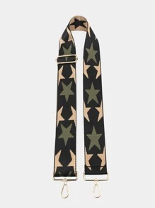 1pc Street Style Star Pattern Bag Replacement Wide Strap Decorative Strap Bag Accessories DIY Accessories Adjustable Replacement Shoulder Strap Stylish - Multicolor - View 2