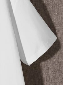 Manfinity RebelGame Men Plus Letter Graphic Tee - White - View 4