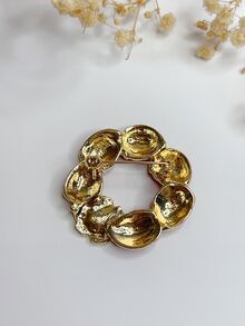 Broche con diseño de flor fresa - Multicolor - Ver 2