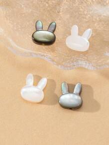 4pcs Cartoon Rabbit Head Design DIY Bead - Multicolor - View 2