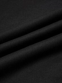 Manfinity Dauomo 男士宇航員印花加絨內裏運動衫 - 黑色 - 查看 5