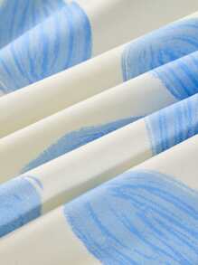 1 pieza Faldón de cama con patrón de flor - Multicolor - Ver 7