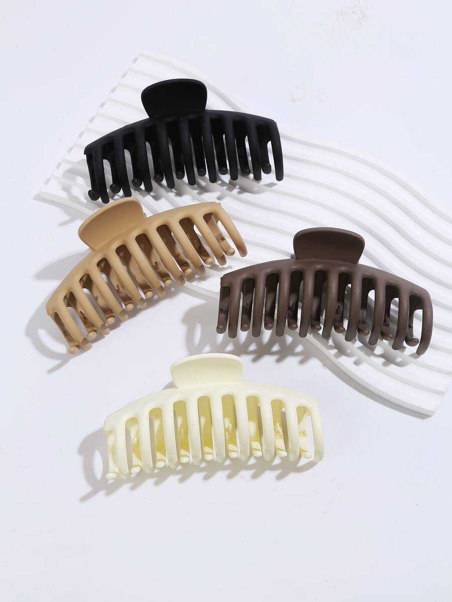 4 piezas Garra de pelo minimalista - Multicolor - Ver 1