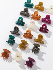 18 piezas Garra de pelo con abertura - Multicolor - Ver 3