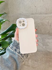 Flower Decor Phone Case - White - View 2