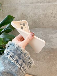 Flower Decor Phone Case - White - View 4