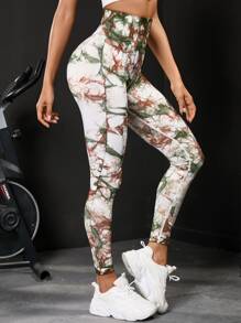 Quần Leggings Thể thao Nữ Cà vạt nhuộm - Nhiều màu - Xem 3
