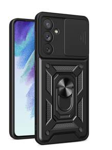 Trượt Bảo vệ ống kính Chống sốc Ốp lưng & bao da điện thoại - màu đen - Xem 1