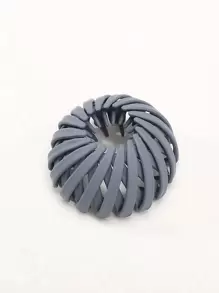 鳥巢設計髮圈 - 霧霾藍 - 查看 1