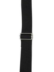 1pc Geometric Print Yoga Bag - Black and White - View 5