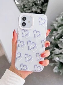Funda para móvil con patrón de corazón - Multicolor - Ver 2