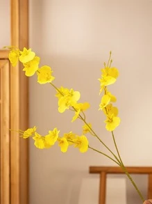 1入組人造蘭花 - 黃色 - 查看 1