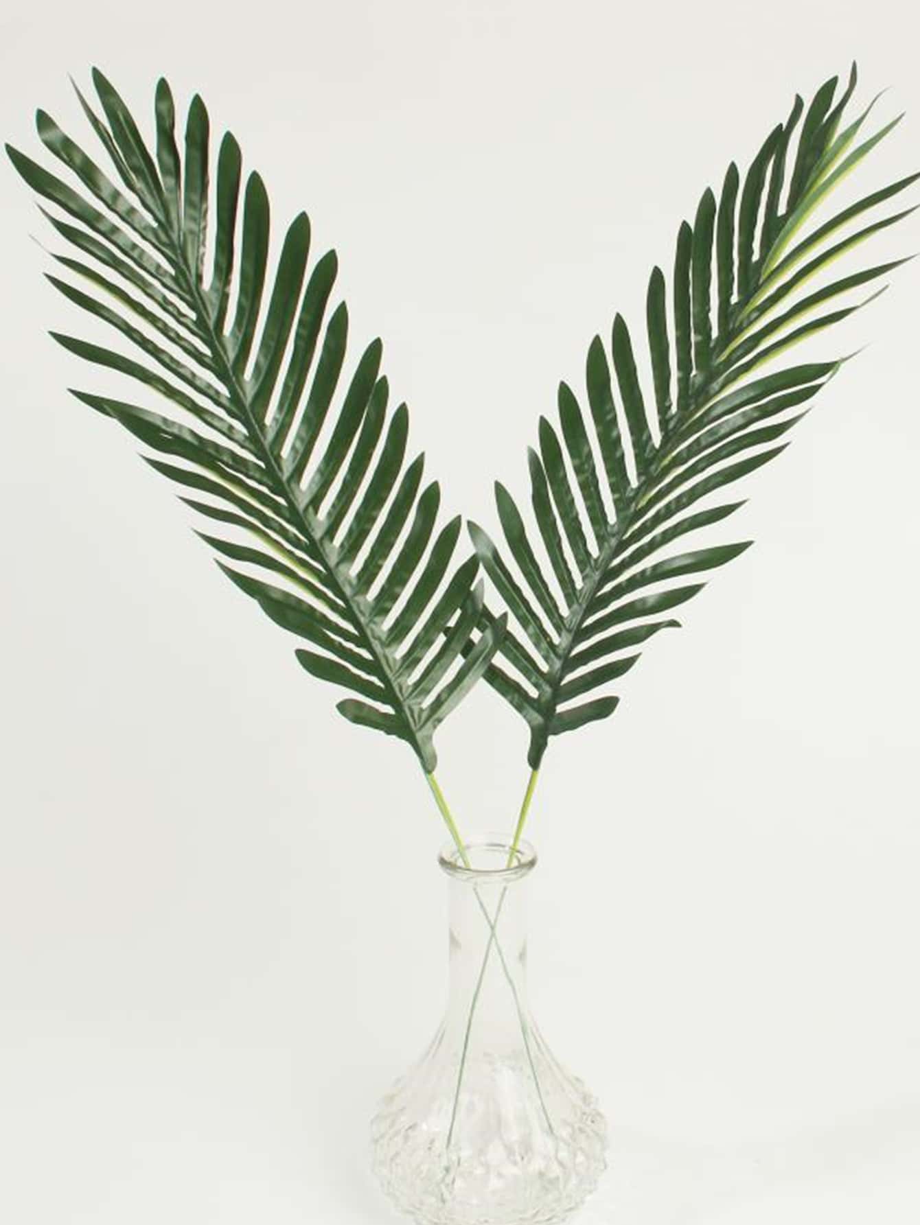 2 Ramas De Hoja Artificial - Verde - Ver 1