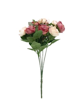 1pc Simulation Polyester Artificial Flower Bouquet,Boho Plastic Flower For Wedding Arrangement