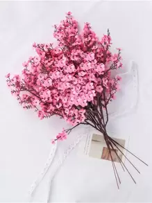 絹布仿真梅花假花卉DIY婚禮家庭裝飾用品