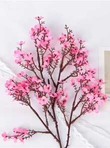 絹布仿真梅花假花卉DIY婚禮家庭裝飾用品