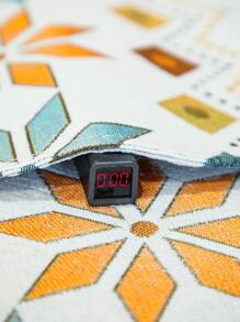 1pc Geometric Print Anti-slip Sofa Towel - Multicolor - View 7