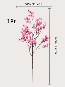 絹布仿真梅花假花卉DIY婚禮家庭裝飾用品