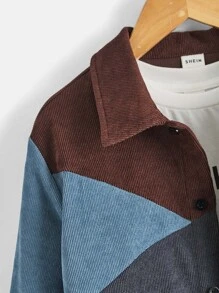 SHEIN Boys Colour Block Shirt Without Tee - Multicolor - View 3