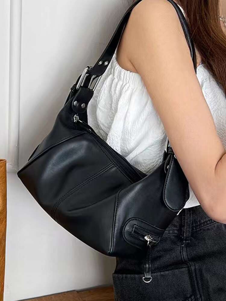 Lightweight,Business Casual Minimalist Hobo Bag For Teen Girls Women College Students,Rookies & White-Collar Workers Perfect For Office,College,Work ,Business,Commute,Outdoors, Travel, Outings,Fashionable Business Casual Bag For Women, Perfect For Office, Business And Work, Japanese Bag, Street & Japanese Bag For Women