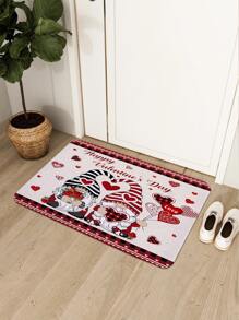 1pc Valentine's Day Gonk Pattern Door Mat - Multicolor - View 3
