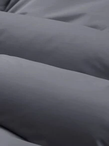 Manfinity Homme 1pc Loose Fit Men's Thermal Lined Padded Coat With Drawstring Hem - Dark Grey - View 5