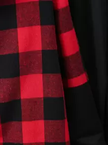 SHEIN Tween男孩水牛格紋帽t恤和長褲（不含t恤） - 彩色 - 查看 3