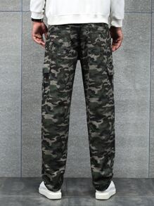 Manfinity Men Camo Print Cargo Pants - Multicolor - View 2