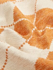 幾何樣式毛邊緣防滑沙發巾 - 彩色 - 查看 3