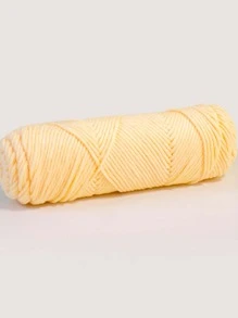1 Skein Solid DIY Yarn - Yellow - View 2