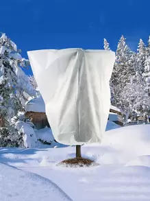 Vỏ bảo vệ thực vật bằng vải không dệt 80cm/120cm, chống đóng băng và chống côn trùng với chức năng chống lạnh và chống sương giá - trắng - Xem 8