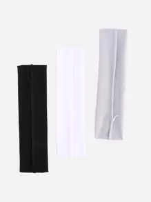 3 piezas de cintas de pelo sólidas informales - Multicolor - Ver 4