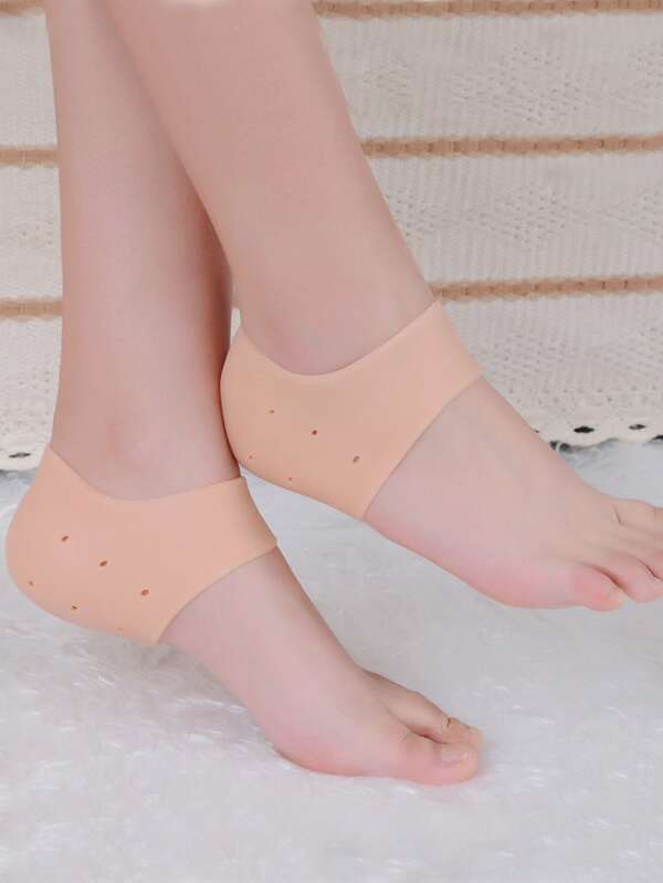 2pcs Silicone Foot Heel Protection Pad Heel Protectors For Heel Pads
