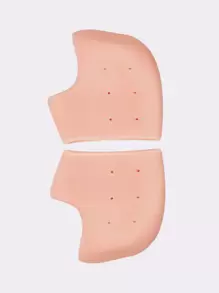 2入組矽膠腳跟保護墊腳跟保護墊用於腳跟墊緩衝乾裂腳跟凝膠腳跟杯男士女士腳跟插入物 - 杏色 - 查看 2