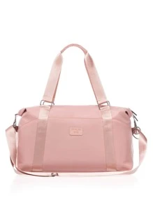 1pc Patch Detail Training Bag - Pink - View 1