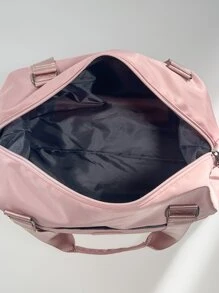 1pc Patch Detail Training Bag - Pink - View 4