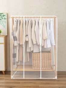 1pc Clear Clothing Cover - Clear - View 2