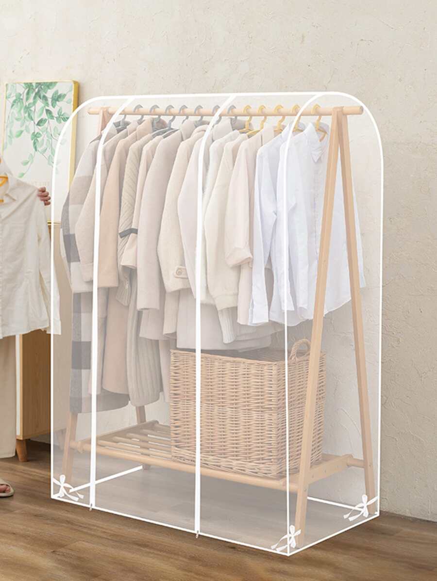 1pc Clear Clothing Cover - Clear - View 1