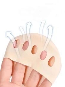 1pair Non-Slip Shoe Forefoot Protectors, Polyester Accessories - Beige - View 5