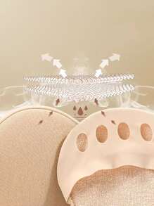 1pair Non-Slip Shoe Forefoot Protectors, Polyester Accessories - Beige - View 7